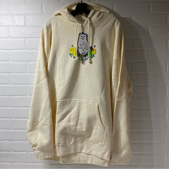 NEW - Rip n Dip - Rabbit Hole Hoodie - Bone - XL - Picture 1 of 6
